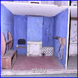 Antique Dolls House. A Rare Early 1800's Box Back Completely Original