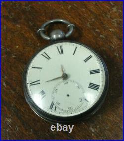 Antique Early 1800's Pocket Watch Fusee Silver Hallmarks Extremely Rare