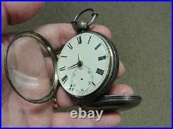 Antique Early 1800's Pocket Watch Fusee Silver Hallmarks Extremely Rare