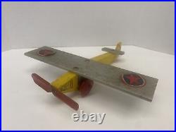 Antique Early 1900's Wood Toy Airplane 12 Wingspan RARE! Monocoupe