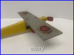 Antique Early 1900's Wood Toy Airplane 12 Wingspan RARE! Monocoupe