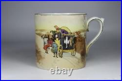 Antique Early 1900s Royal Doulton Coaching Scene Large Mug Tankard RARE