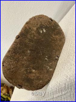 Antique Early 20thC. Rare Diminutive Size Hand Carved Wood Santos Cage Doll