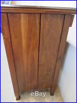 Antique Early 20thC Walnut Sideboard Chest Of Drawers Rare Design