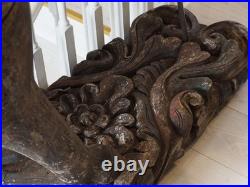 Antique Early 20th-Century Large Rare Hand-Carved Asian Decorative Wooden Horse