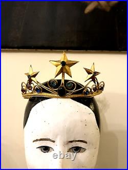 Antique Early 20th Century Medieval Style Crown, Adjustable, Saint Crown Rare