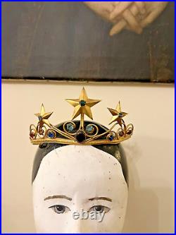 Antique Early 20th Century Medieval Style Crown, Adjustable, Saint Crown Rare