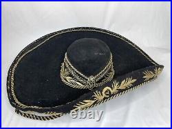 Antique Early 20th Century Tardan Mexico Sombrero RARE Embroidered AS IS