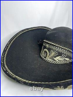 Antique Early 20th Century Tardan Mexico Sombrero RARE Embroidered AS IS