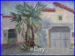 Antique Early California Painting Landscape By Anita Brown Rare Woman Artist Old
