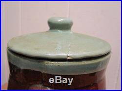 Antique Early Country Fare Louisville Pottery Coffee Pot Rare Burner Tilt Stand