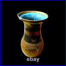 Antique Early Meiji Japanese Cloisonne Large Vase Attributed to Namikawa Rare