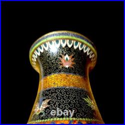 Antique Early Meiji Japanese Cloisonne Large Vase Attributed to Namikawa Rare