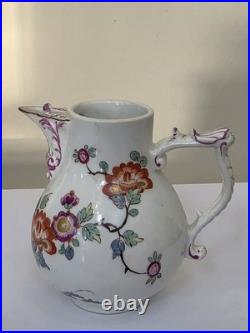 Antique Early Meissen Kakiemon Jug Rare Chrysanthemum Pattern c1740 Tau handle