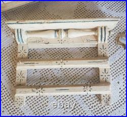 Antique Early Rare 6 Piece German Doll Size Wooden Kitchen Set With Provenance Antique Early Rare 6 Piece German Doll Size Wooden Kitchen Set With Provenance