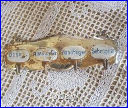 Antique Early Rare 6 Piece German Doll Size Wooden Kitchen Set With Provenance