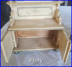 Antique Early Rare 6 Piece German Doll Size Wooden Kitchen Set With Provenance