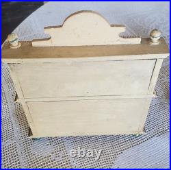 Antique Early Rare 6 Piece German Doll Size Wooden Kitchen Set With Provenance