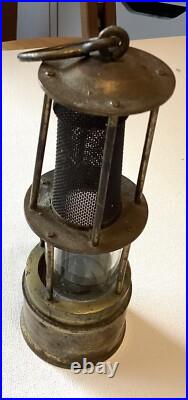 Antique Early Rare Brass Acenylene Miners Safety Lantern Nautical