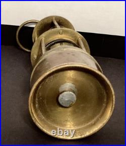 Antique Early Rare Brass Acenylene Miners Safety Lantern Nautical