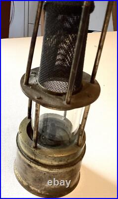 Antique Early Rare Brass Acenylene Miners Safety Lantern Nautical