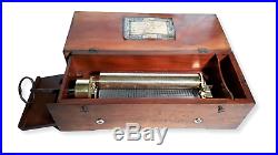 Antique Early & Rare Lecoultre & Brechet Key Wind Music Box C. 1848 (Watch Video)