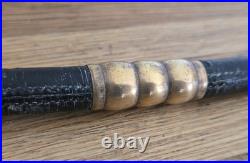 Antique Early Rare c1900s Hermes Paris Riding Crop / Whip. Leather & Brass