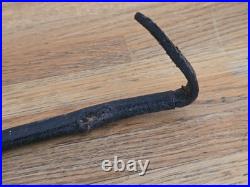 Antique Early Rare c1900s Hermes Paris Riding Crop / Whip. Leather & Brass