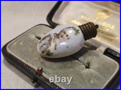 Antique Early Victiorian Perfume Bottle Hand Painted Perfect 19C Rare Porcelain Antique Early Victiorian Perfume Bottle Hand Painted Perfect 19C Rare Porcelain