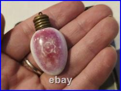 Antique Early Victiorian Perfume Bottle Hand Painted Perfect 19C Rare Porcelain