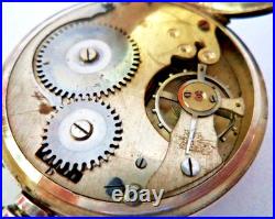 Antique Edwardian 1919 Swiss Lever, Rare Early Crown Silver Pocket Watch