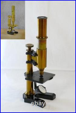 Antique Ernst Leitz Stand V Microscope 1873 Early Rare Wetzlar SN1557 Original