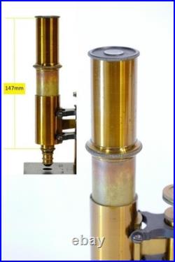 Antique Ernst Leitz Stand V Microscope 1873 Early Rare Wetzlar SN1557 Original