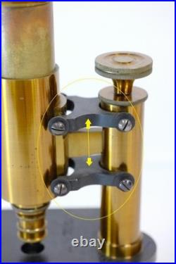 Antique Ernst Leitz Stand V Microscope 1873 Early Rare Wetzlar SN1557 Original