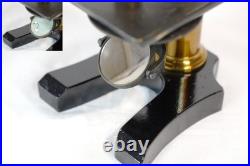 Antique Ernst Leitz Stand V Microscope 1873 Early Rare Wetzlar SN1557 Original