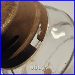 Antique Folgers Coffee Embossed Glass Dispenser Early Rare