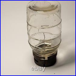 Antique Folgers Coffee Embossed Glass Dispenser Early Rare