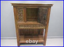Antique French Oak Sideboard Early Victorian Rare Design House Keepers Cupboard