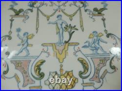 Antique GEO ROUARD FRANCE Bowls x 4 ALCORA Pictorial Early Rare 1909-29 Signed