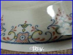 Antique GEO ROUARD FRANCE Bowls x 4 ALCORA Pictorial Early Rare 1909-29 Signed