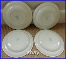 Antique GEO ROUARD FRANCE Bowls x 4 ALCORA Pictorial Early Rare 1909-29 Signed
