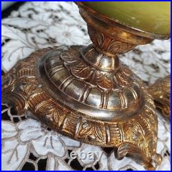 Antique Galalith Candle Holders Art Deco 1920s Rare Early Pre-Bakelite Pair