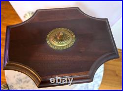 Antique Georgian Late 1950s Early 1900s Wooden Box Serpentine Mahogany RARE