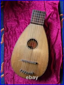 Antique German Stössel 7-String Lute Rare Early 1900s Instrument