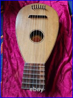 Antique German Stössel 7-String Lute Rare Early 1900s Instrument