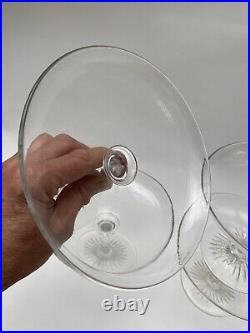 Antique Glass Tazzas Rare Set Of 4 Early Victorian Or Late Georgian Hand Blown Antique Glass Tazzas Rare Set Of 4 Early Victorian Or Late Georgian Hand Blown