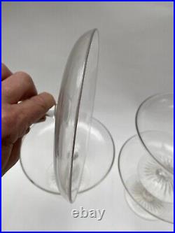 Antique Glass Tazzas Rare Set Of 4 Early Victorian Or Late Georgian Hand Blown Antique Glass Tazzas Rare Set Of 4 Early Victorian Or Late Georgian Hand Blown