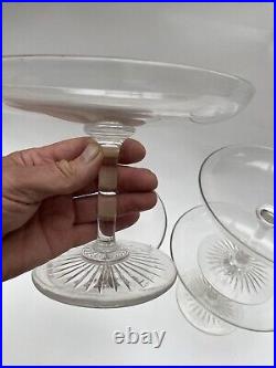Antique Glass Tazzas Rare Set Of 4 Early Victorian Or Late Georgian Hand Blown Antique Glass Tazzas Rare Set Of 4 Early Victorian Or Late Georgian Hand Blown