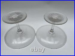 Antique Glass Tazzas Rare Set Of 4 Early Victorian Or Late Georgian Hand Blown Antique Glass Tazzas Rare Set Of 4 Early Victorian Or Late Georgian Hand Blown
