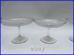 Antique Glass Tazzas Rare Set Of 4 Early Victorian Or Late Georgian Hand Blown Antique Glass Tazzas Rare Set Of 4 Early Victorian Or Late Georgian Hand Blown